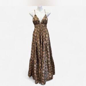 J. Crew Multicolor Patterned Maxi Dress